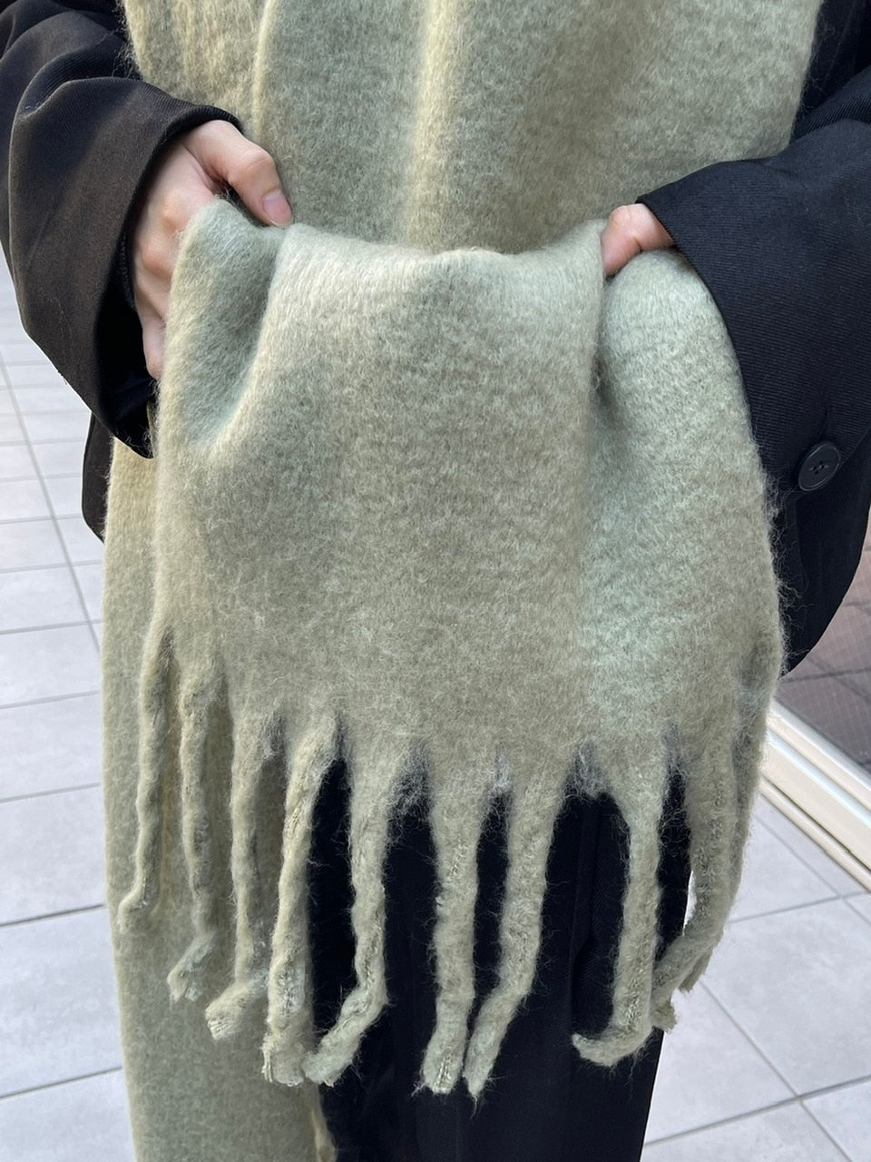 受注制【Chikashitsu +】volume color muffler (6color)