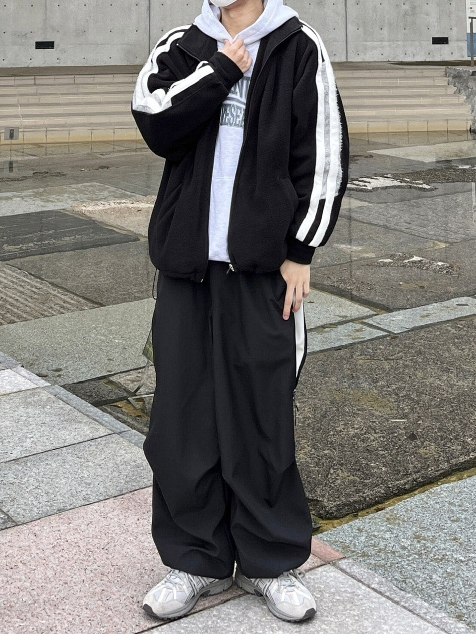 受注制【youll】bi-color wide jogger pants (2color)