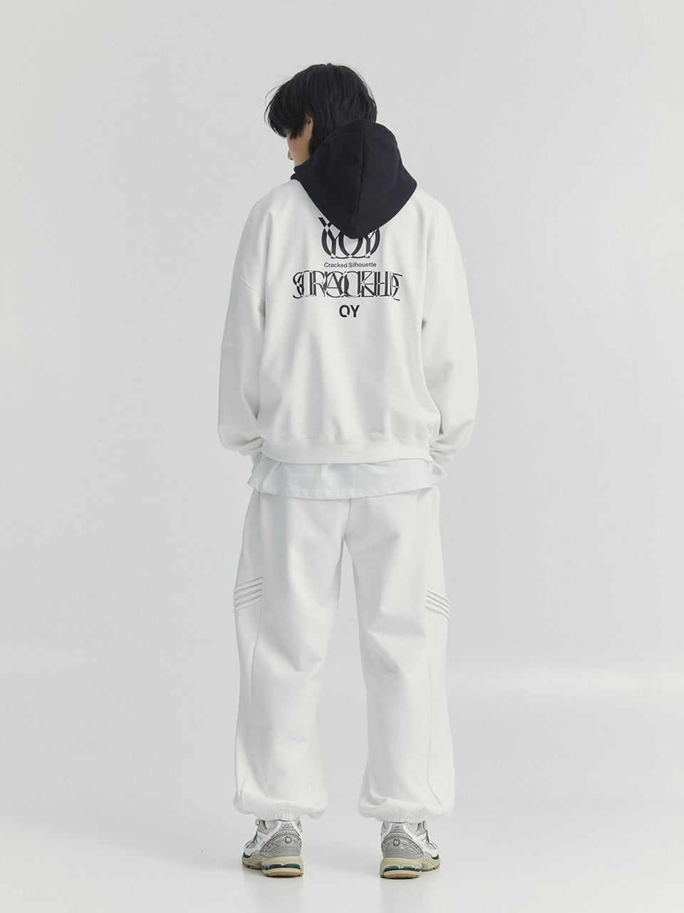 【OY】OVERLAY LOGO ZIPPER POLA HOODIE