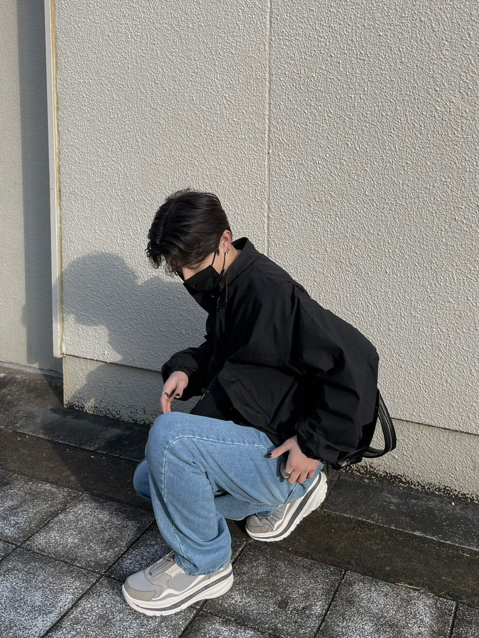 受注制【Chikashitsu +】center press denim pants 2