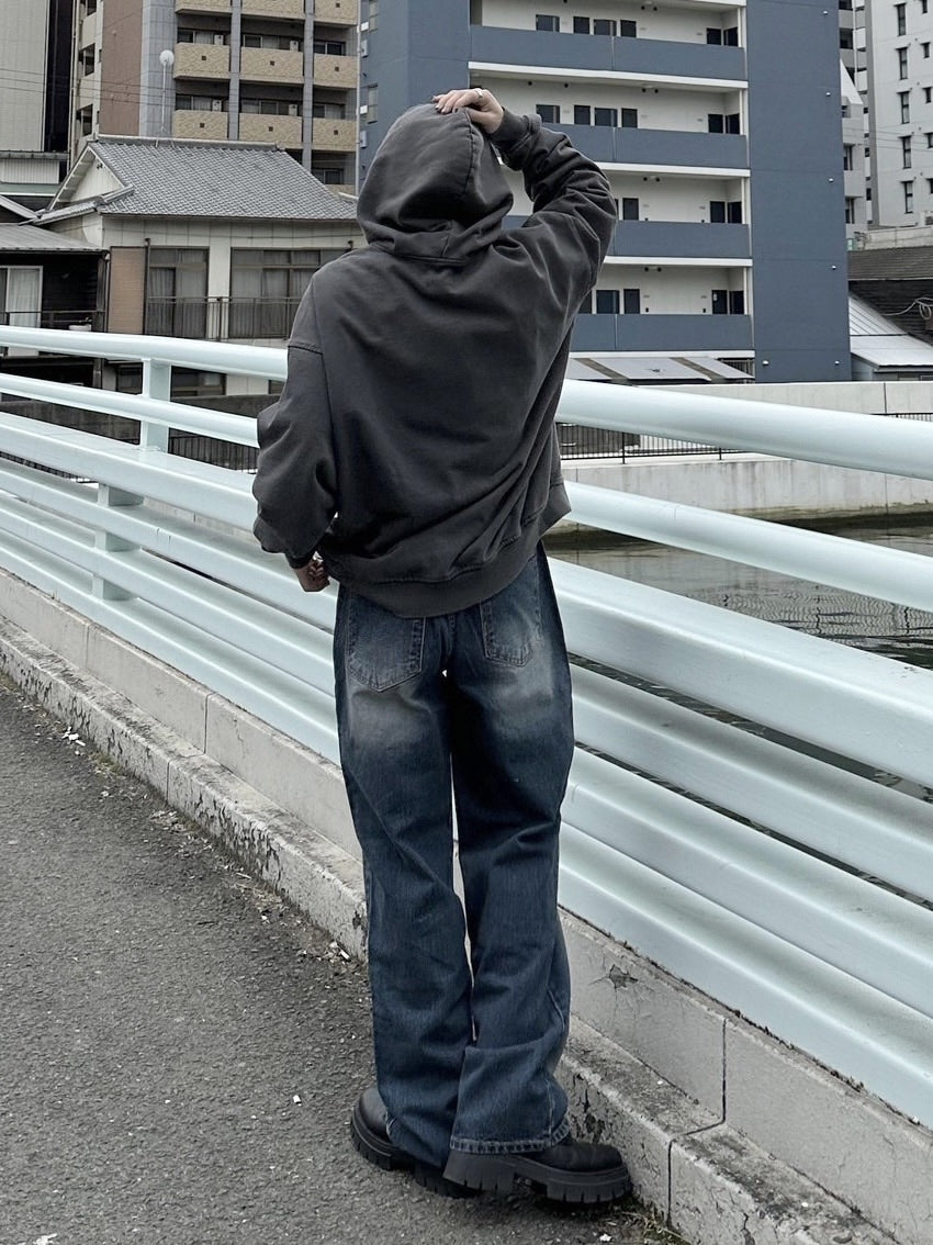 【Chikashitsu +】vintage wash denim pants (2color) / 【チカシツプラス】ヴィンテージウォッシュデニムパンツ