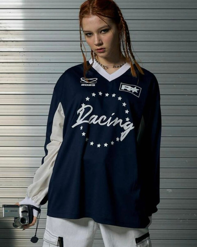 【runningHIGH】MOTOR CYCLE JERSEY PULLOVER TOP
