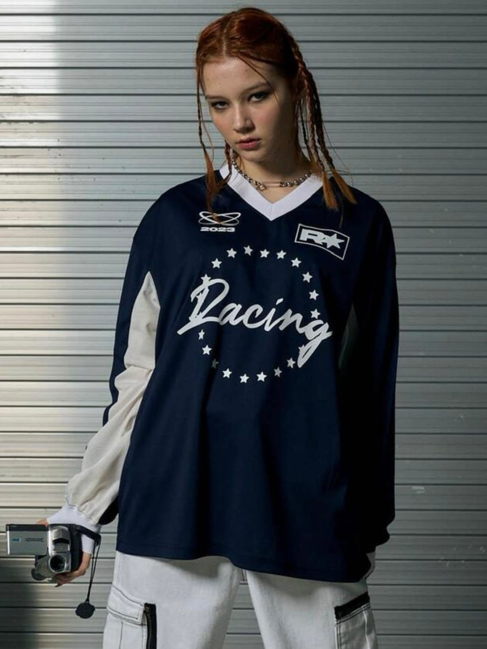 【runningHIGH】MOTOR CYCLE JERSEY PULLOVER TOP