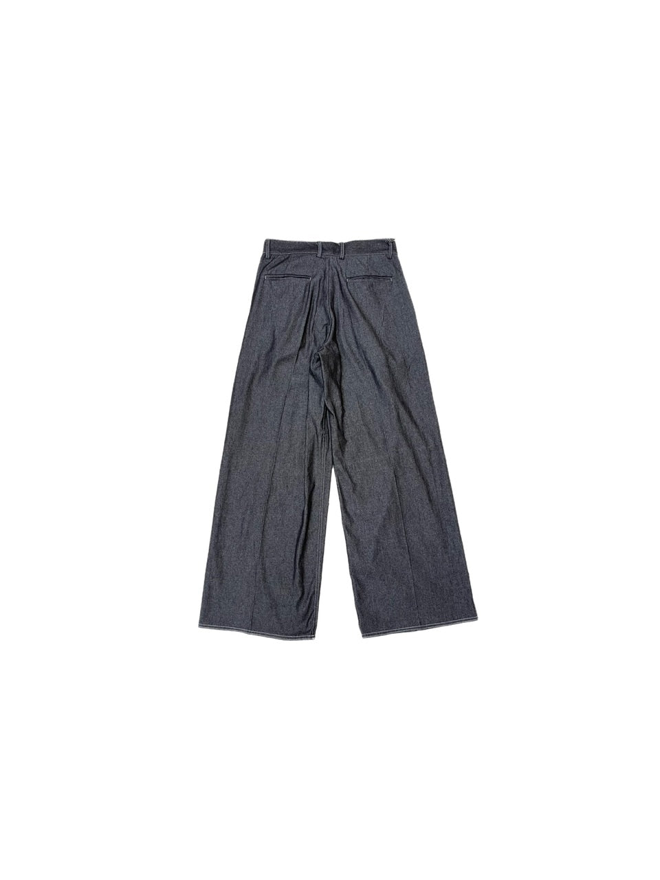 受注制【Chikashitsu +】2tuck denim slacks (2color)