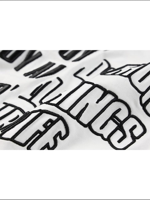 【MR. ENJOY DA MONEY】Cutting font short sleeves