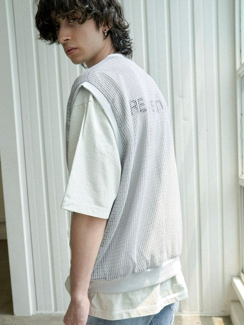 【RE:ON STUDIO】LAYERED MESH VEST