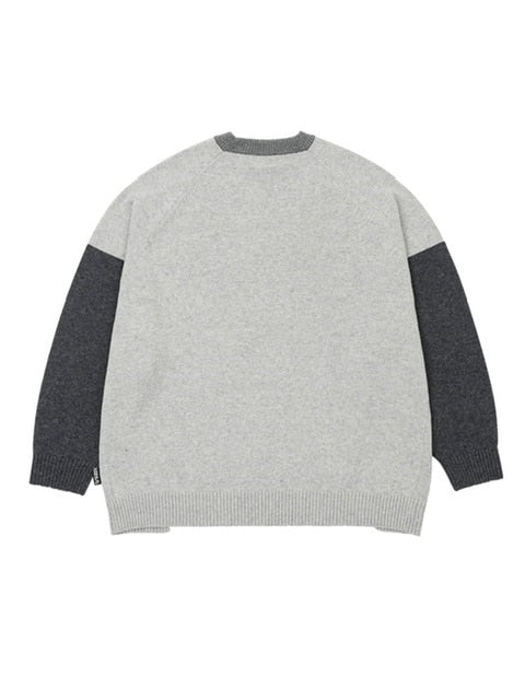 【AJOBYAJO】Tri Color Mixed Sweater