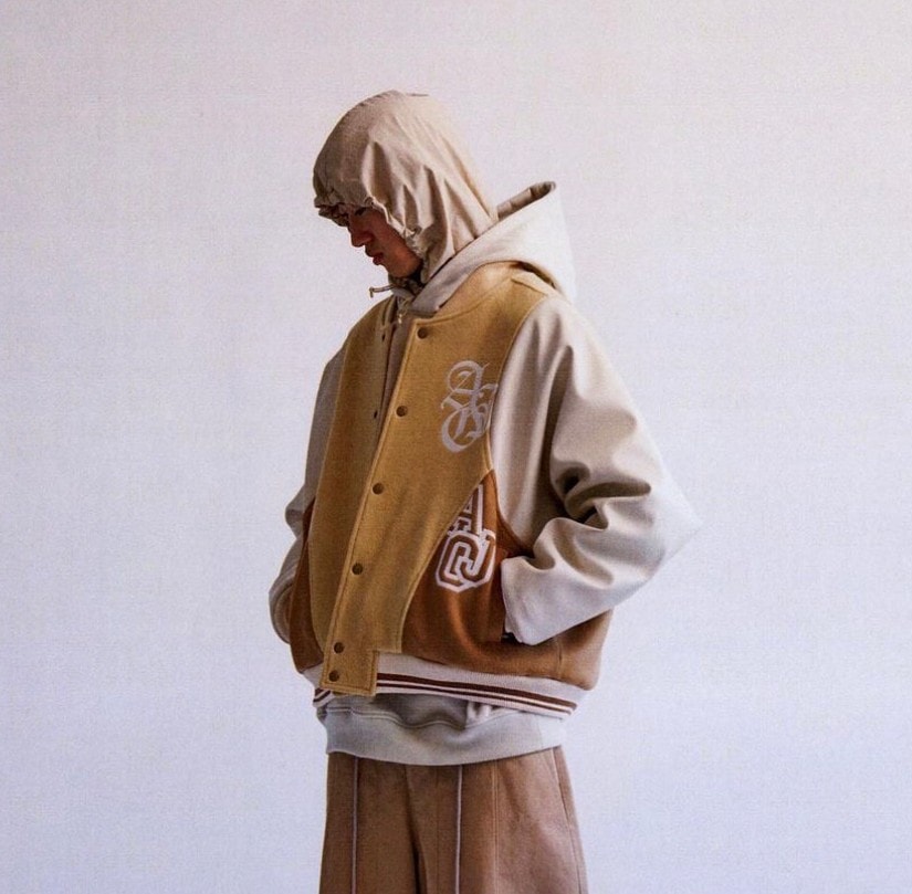 【AJOBYAJO】Layered Nylon Hoodie / 【アジョバイアジョ】レイヤードナイロンフード長袖パーカー