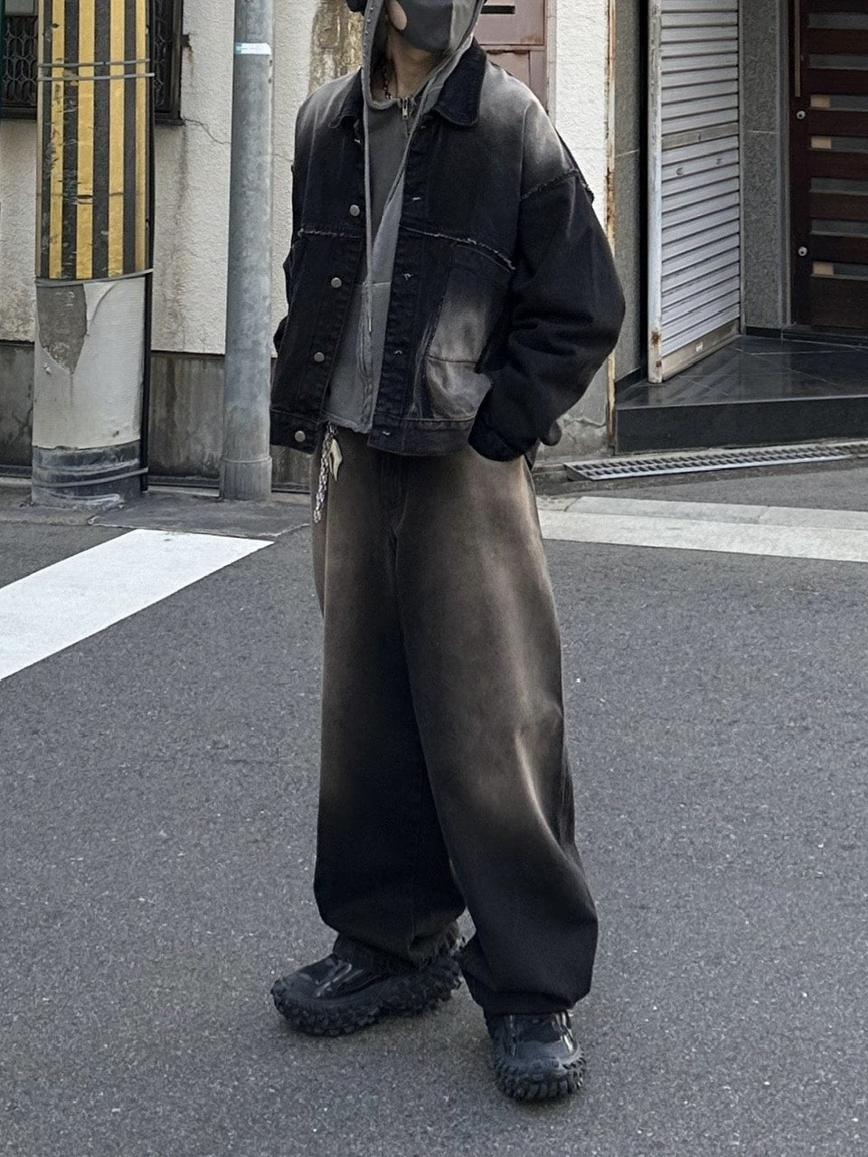 【Chikashitsu +】vintage wash denim pants (2color) / 【チカシツプラス】ヴィンテージウォッシュデニムパンツ