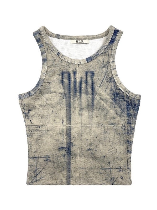 【BLR BLUER】BLR Printed Sleeveless