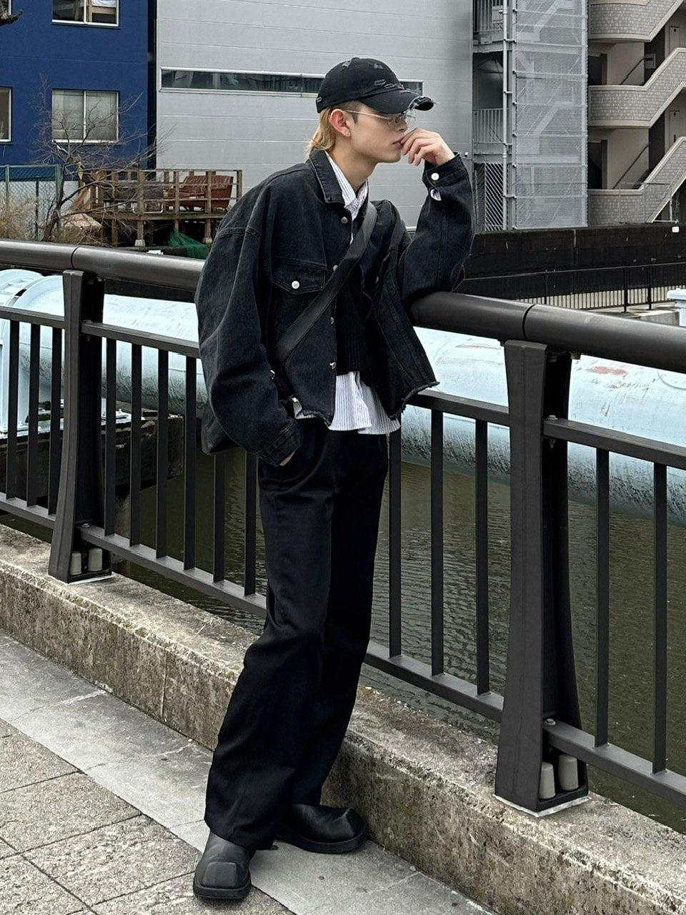 大阪店WEB限定受注制【Chikashitsu +】vintage damage cap (2color)