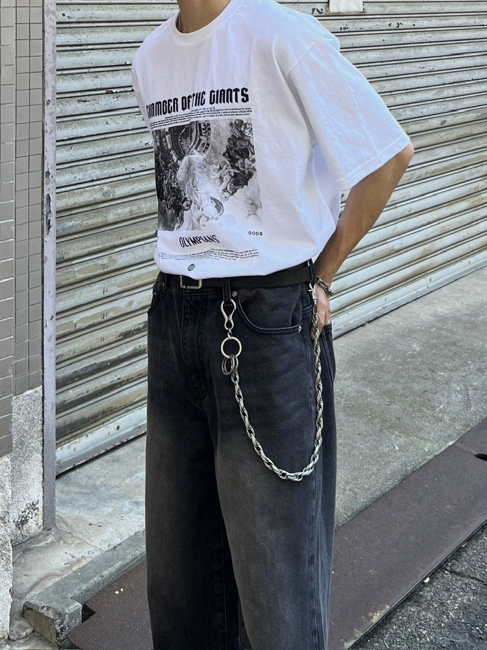 大阪店WEB限定【Chikashitsu +】oversized olympos t-shirt (2color)