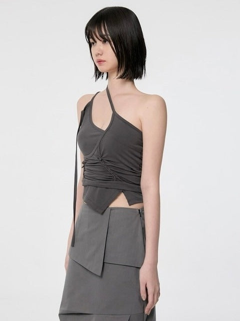 【FLAREUP】[SET] Handmade Twisted Layered Top