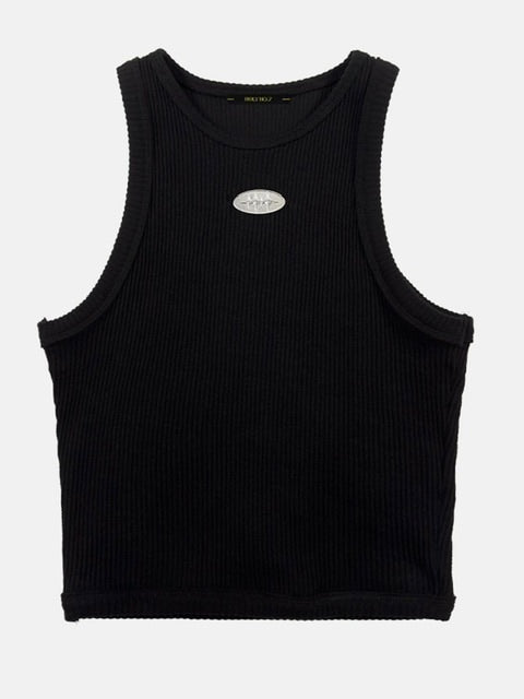 【HOLY NUMBER 7】Women's Dancer Crop Tank Top / 【ホーリーナンバーセブン】ダンサークロップロゴプリントタンクトップ