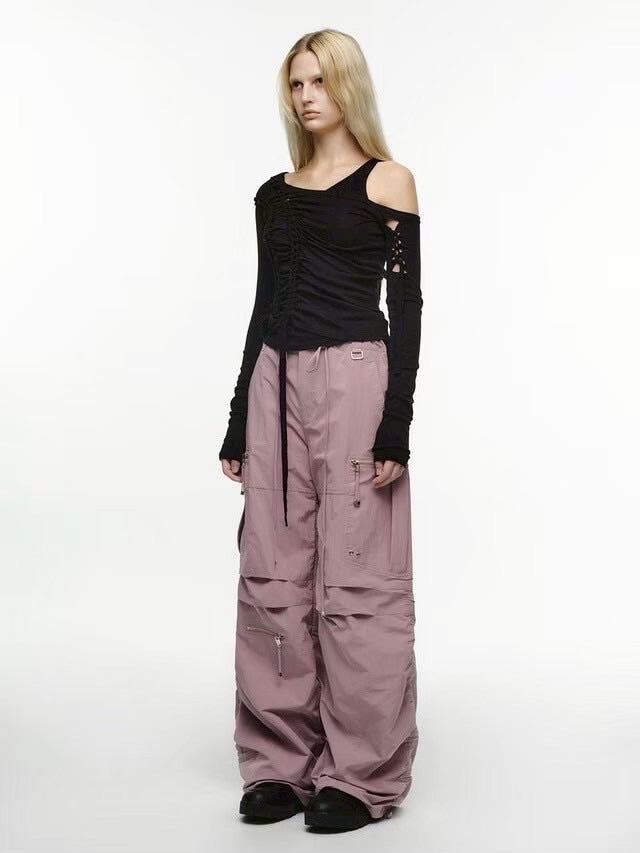 【NACHE】PUCKERING JOGGER PANTS (UNISEX)