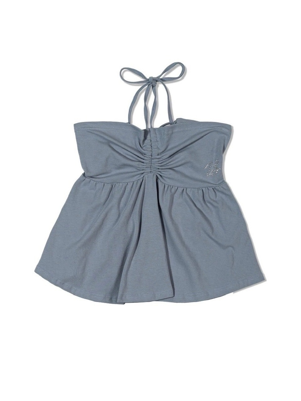 【Uglyshadow】BEADS TUNNEL SLEEVELESS / 【アグリーシャドウ】ビーズホルターネックキャミソールチュニック