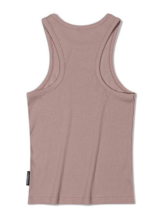 【Uglyshadow】BEADS MANGO SLEEVELESS / 【アグリーシャドウ】ビーズシンプルタンクトップ