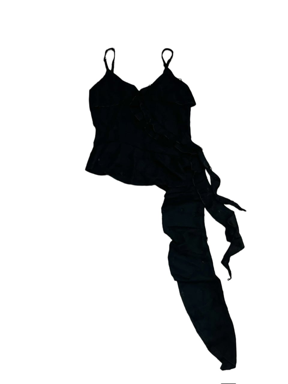 受注制【Never mind the XU】damage frill sleeveless (3color)