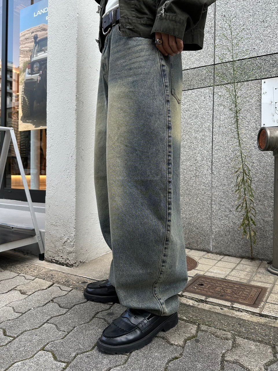 受注制【Chikashitsu +】super buggy denim pants (3color) / 【チカシツプラス】スーパーバギーデニムパンツ