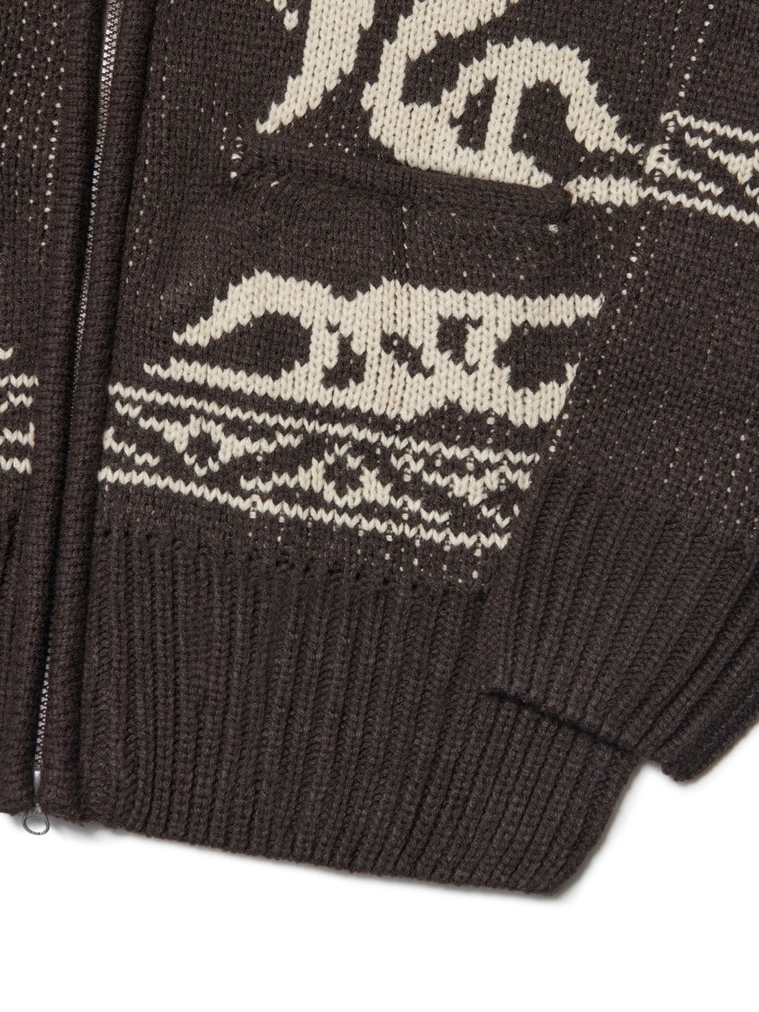 【NOMANUAL】COWICHAN HOODED ZIP-UP