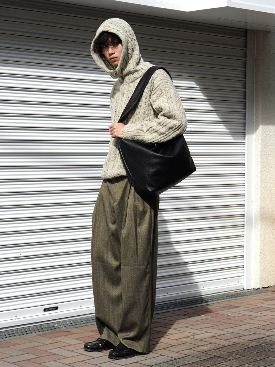 東京店WEB限定【Chikashitsu +】eco leather cross bag (2color)