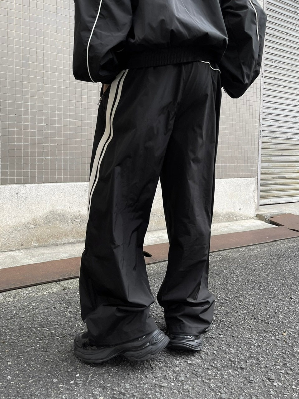 【Chikashitsu +】set up side line track pants (2color) / 【チカシツプラス】セットアップサイドライントラックパンツ