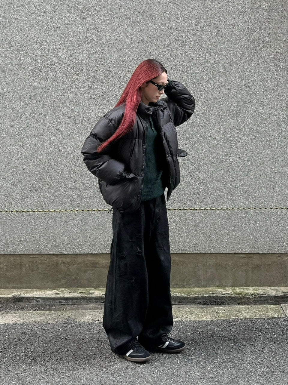 受注制【Chikashitsu +】unisex padding heat jacket (3color)