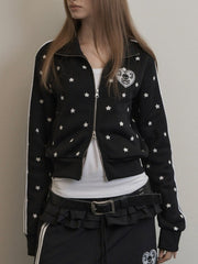【SETUP‐EXE】STAR SPORTY ZIP-UP / 【セットアップエグゼ】スタースポーティージップアップジャケット