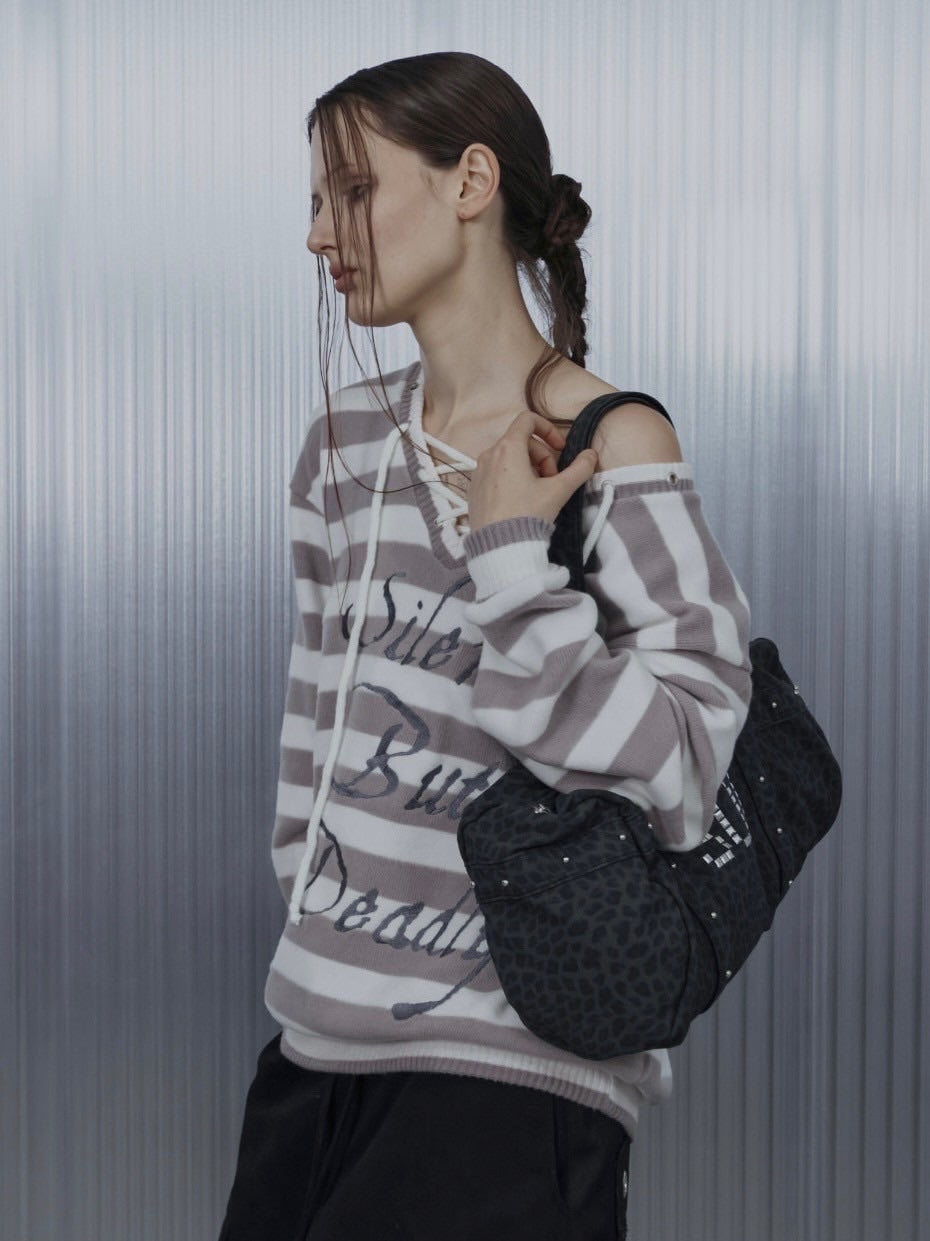 【SETUP-EXE】STRIPE V-NECK MTM / 【セットアップエグゼ】ストライプボーダーVネック長袖ニット