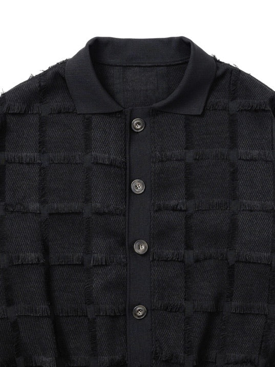 【AJOBYAJO】Fringe Check Cardigan