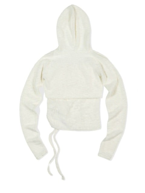 【Uglyshadow】ANGORA HOODIE TANK TOP / 【アグリーシャドウ】アンゴラフードタンクトップ長袖カーディガン