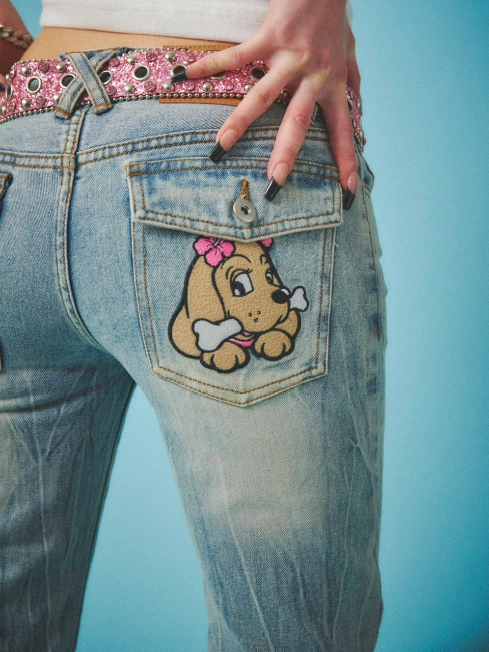 【GALFY】GALローライズフレアデニム