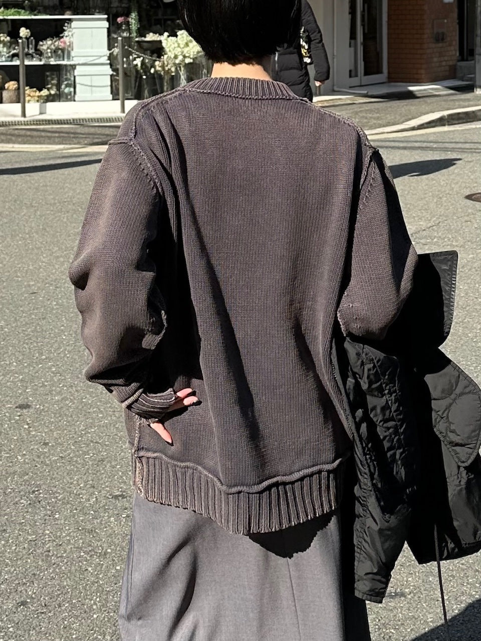 大阪店WEB限定【Chikashitsu +】pigment dyeing knit