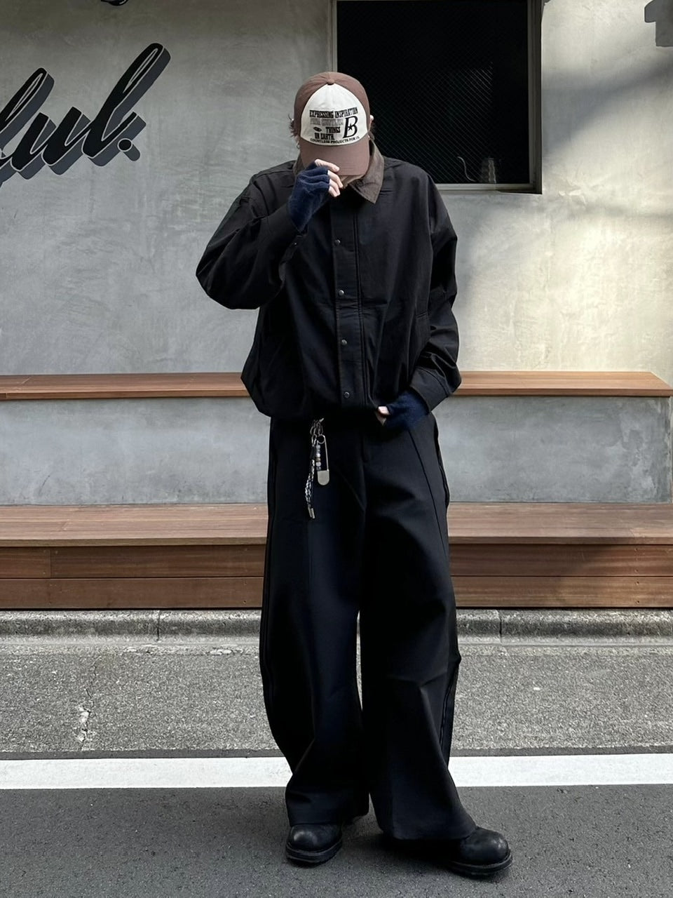 【youll】2tuck slit curve slacks