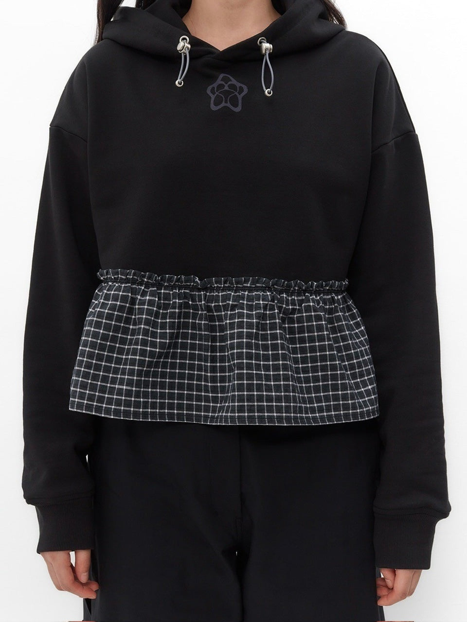 【TUOMIO】FRILL LAYERED HOOD