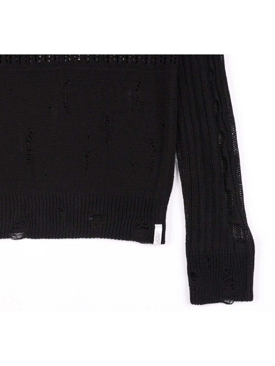 【FANCY CLUB】2-WAY DAMAGE KNIT LONG SLEEVE / 【ファンシークラブ】ダメージルーズニット
