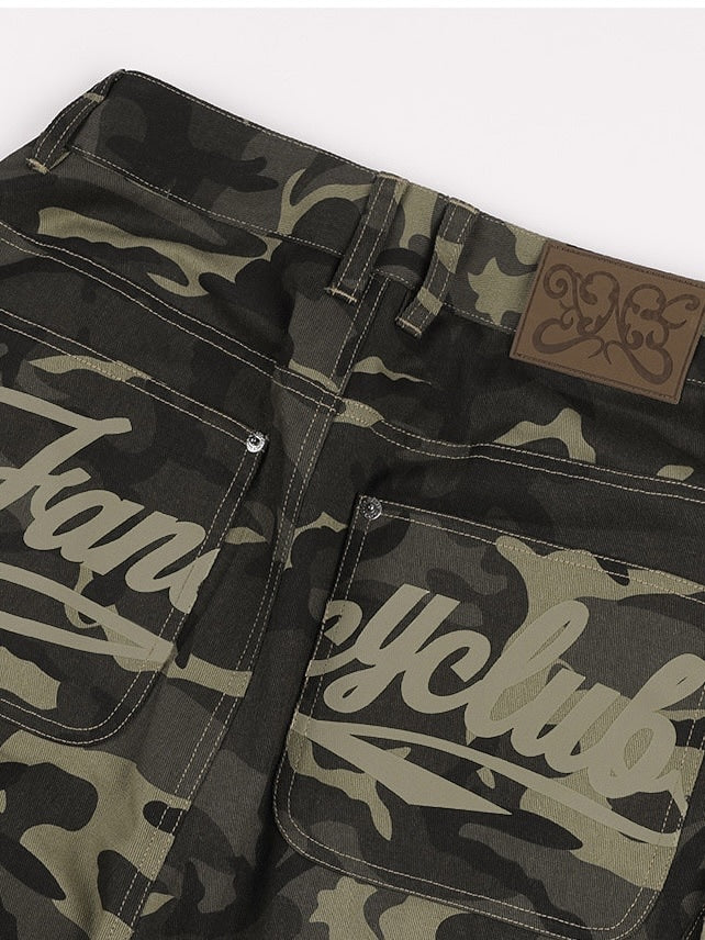 【FANCY CLUB】CARGO LETTERING BERMUDA PANTS