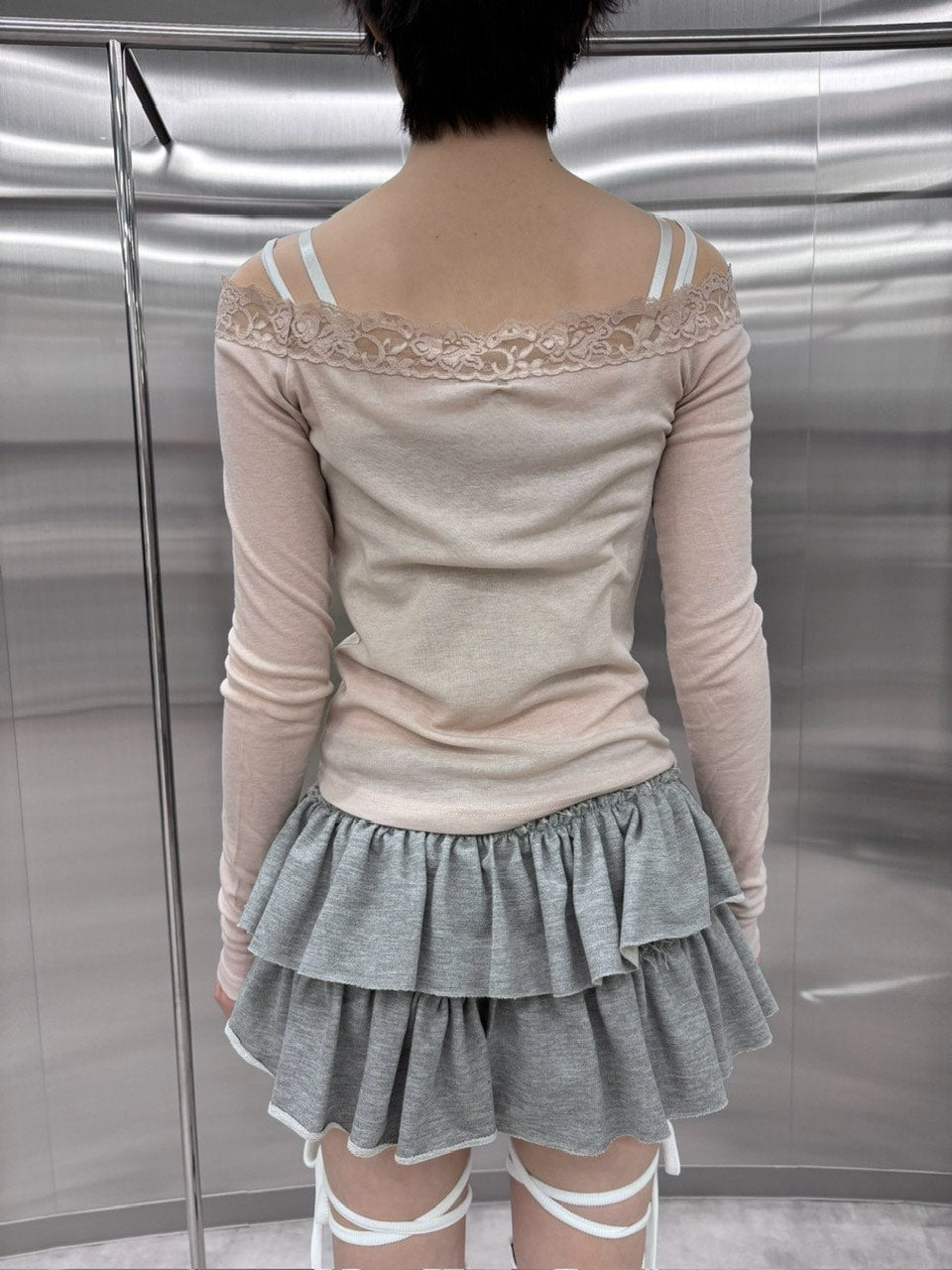 受注制【nmtc +】rose off long sleeve (3color)