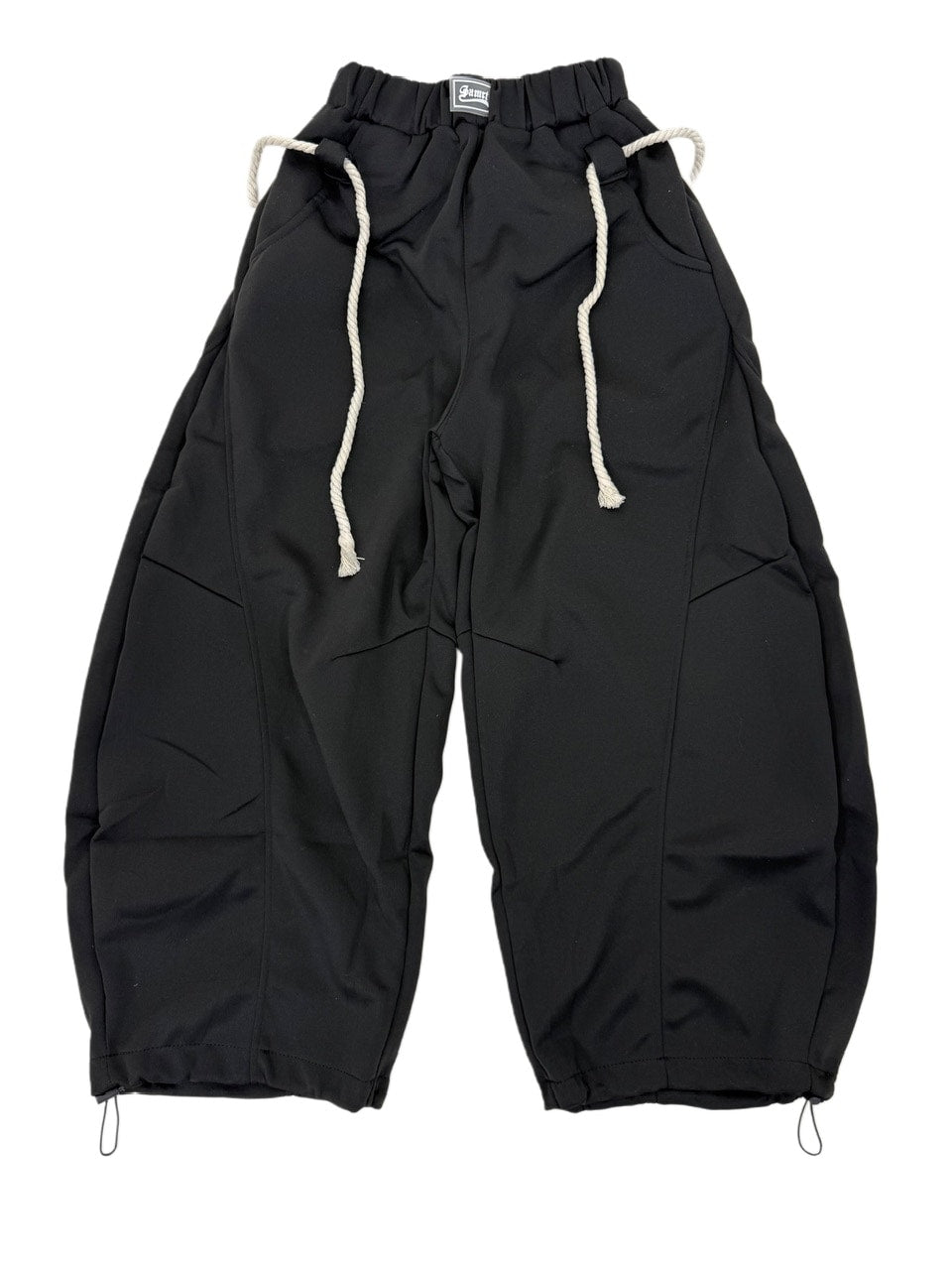 【Nerd out XU】waist rope loose sweat pants (2color) / 【ナードアウトエックスユー】ウエストロープルーズスウェットパンツ