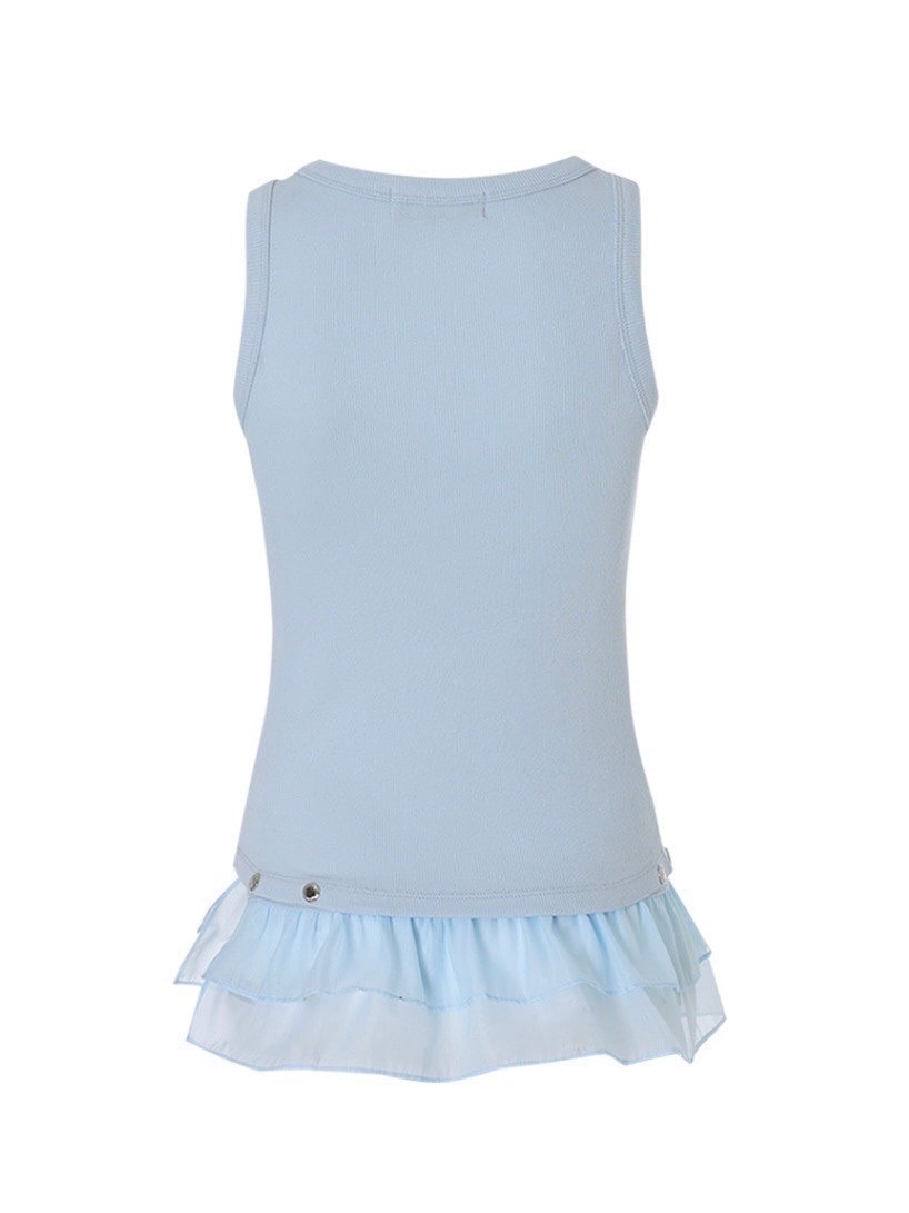 【CRANK】FRILL SNAP SLEEVELESS