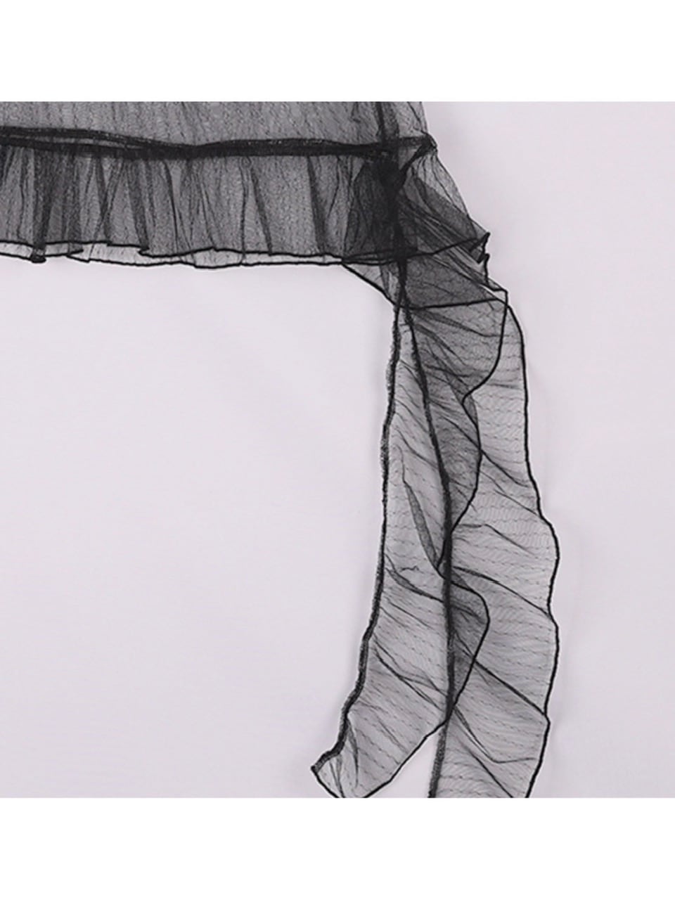 【FANCY CLUB】LACE SHIRRING LAYERED DRESS