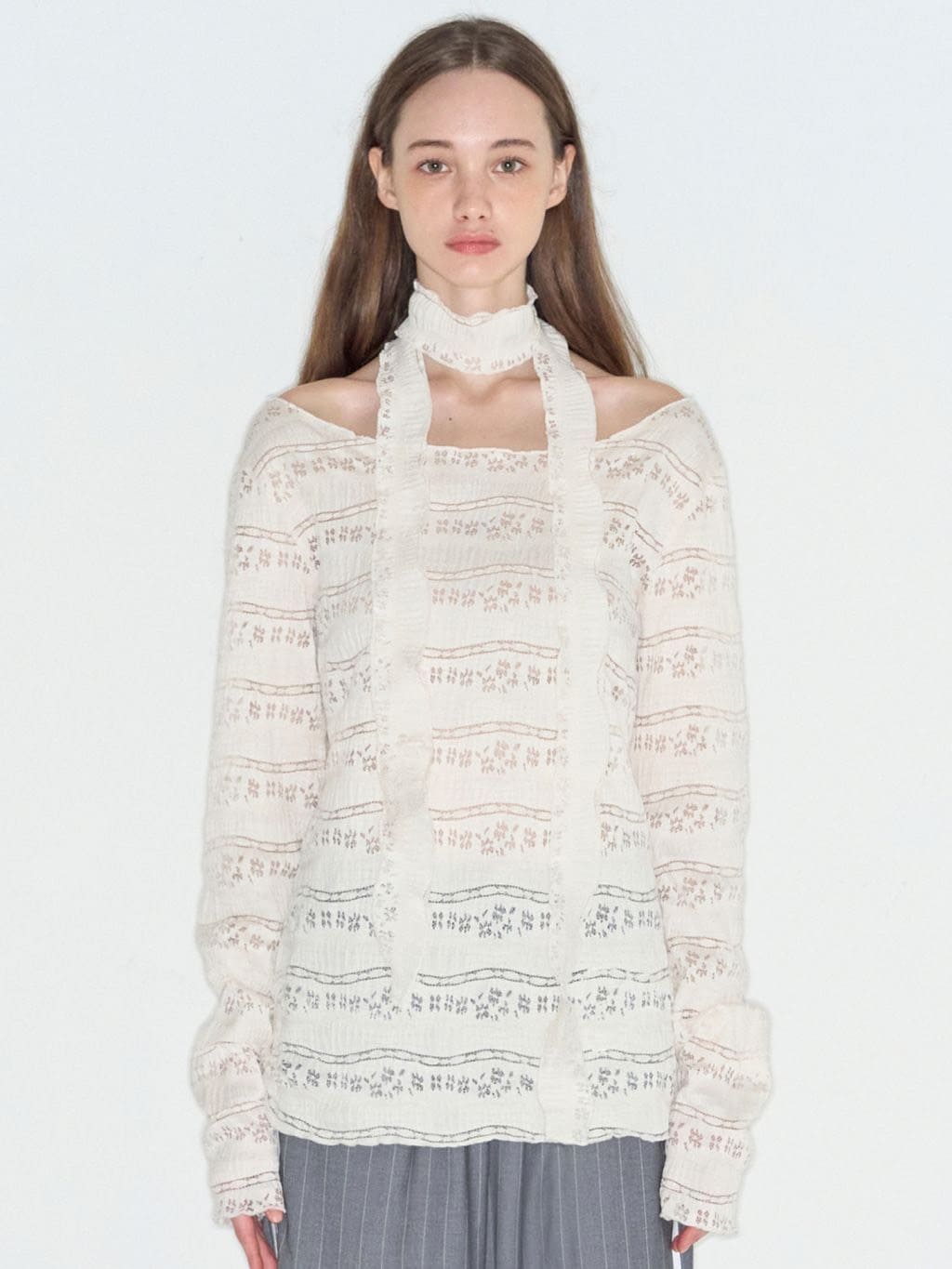 【ROCK CAKE】Pattern Punching Long sleeve