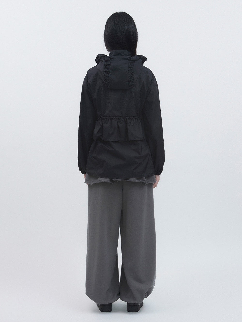【TUOMIO】FRILL LAYERED HOOD JACKET