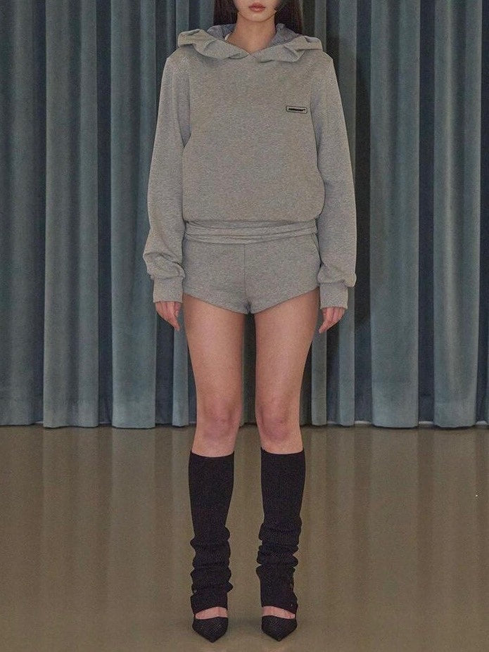 【ODDONEOUT】TUCK HOODIE / 【オッドワンアウト】タックフード長袖パーカー