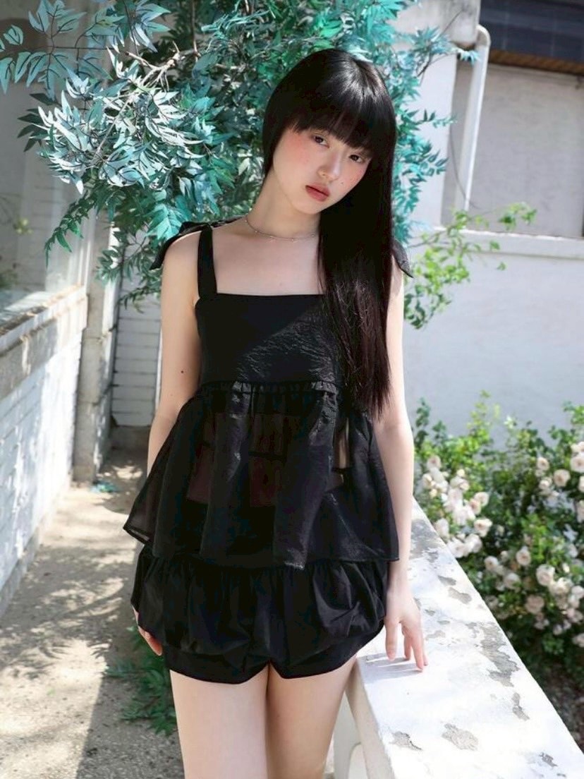 【Uglyshadow】ORGANZA RIBBON BLOUSE