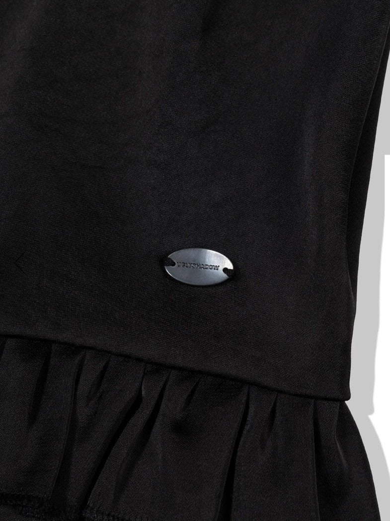 【Uglyshadow】SATIN RUFFLE PANTS