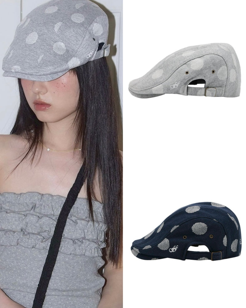 【FANCY CLUB】Angel Dot Hunting Cap / 【ファンシークラブ】エンジェルドットハンチング帽子