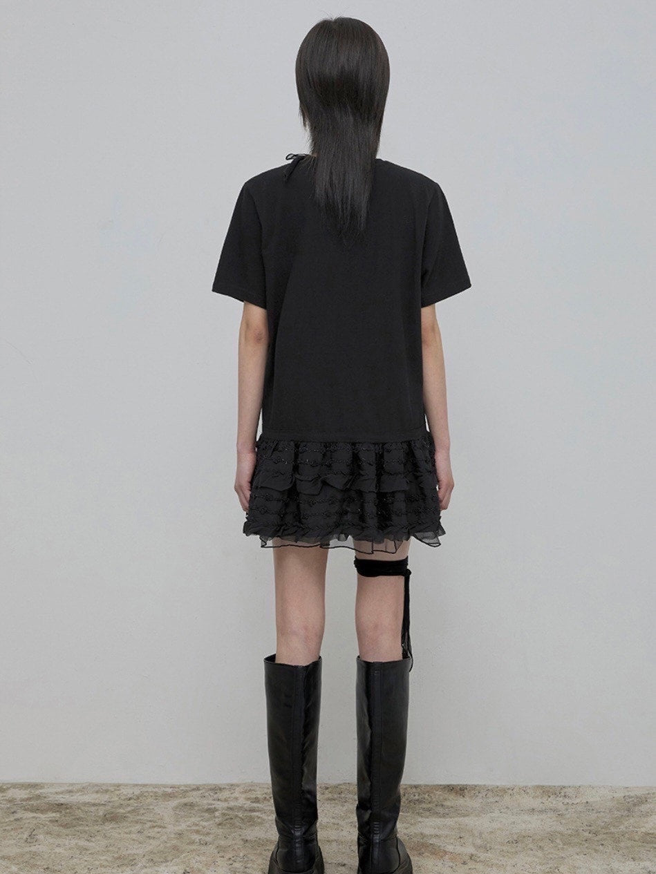 【FLAREUP】Layered Lace T-Shirt