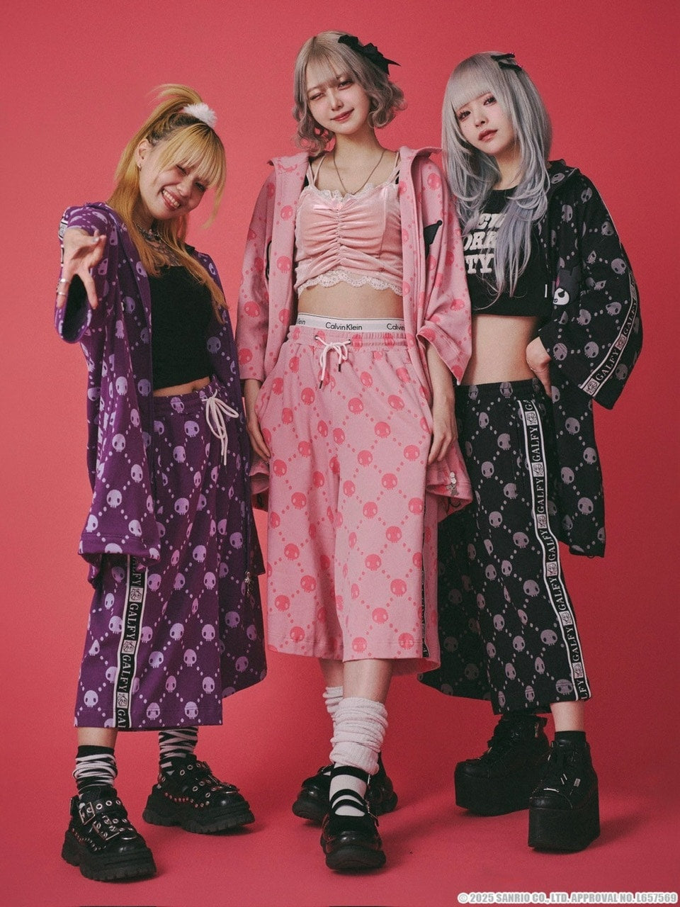 【GALFY×KUROMI】ドクロだらけ夏セットアップ