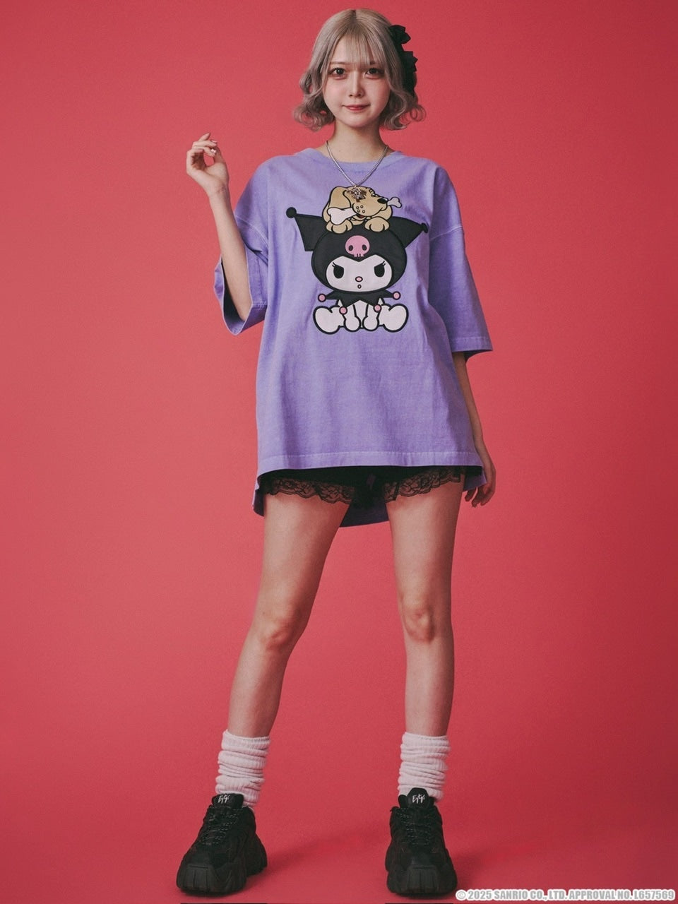 【GALFY×KUROMI】クロミちゃんとGALFYの半袖TEE